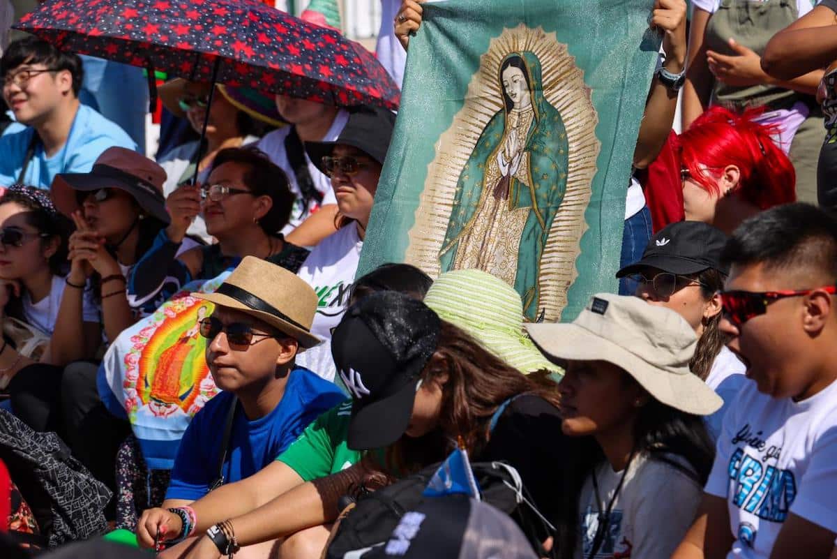 Mexicanos en la pre-jornada de la JMJ Lisboa 2023 / Foto: Jacqueline Sánchez (Desde la fe)