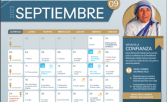 Calendario de Septiembre 2023 con festivos para descargar e imprimir gratis