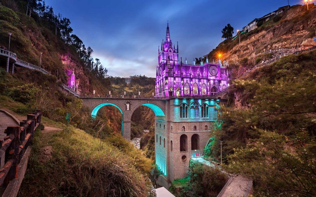 Santuario de las Lajas en Colombia.