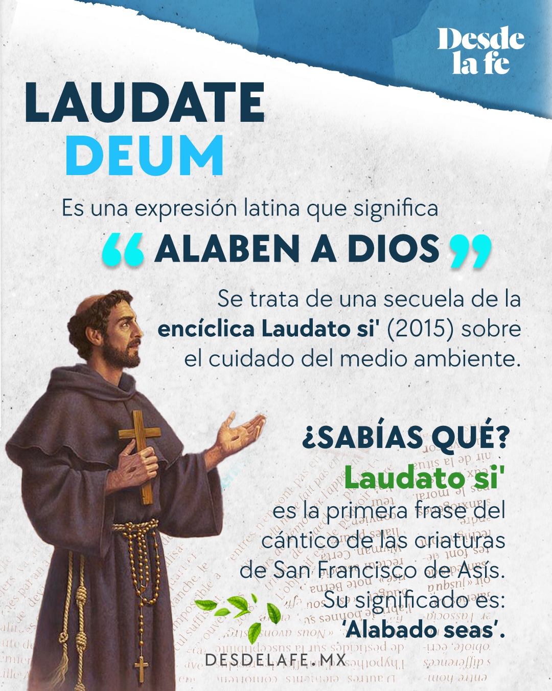 Qué significa Laudate Deum