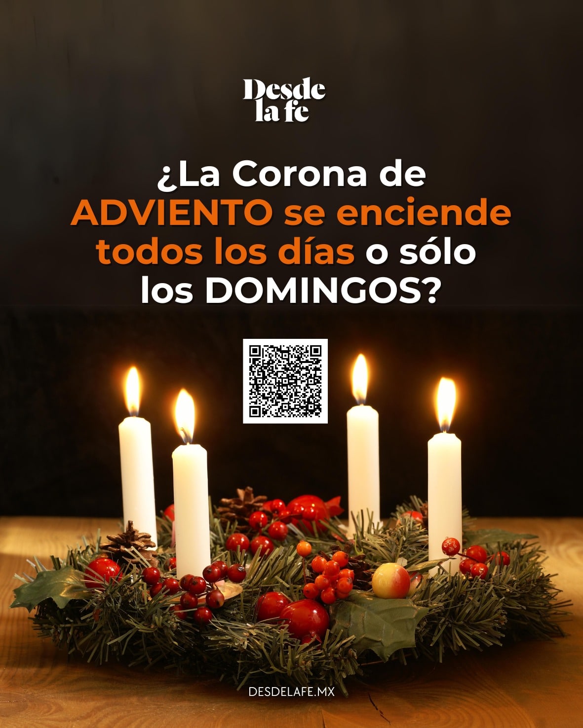 ¿La Corona de Adviento se enciende todos los días o sólo los domingos?