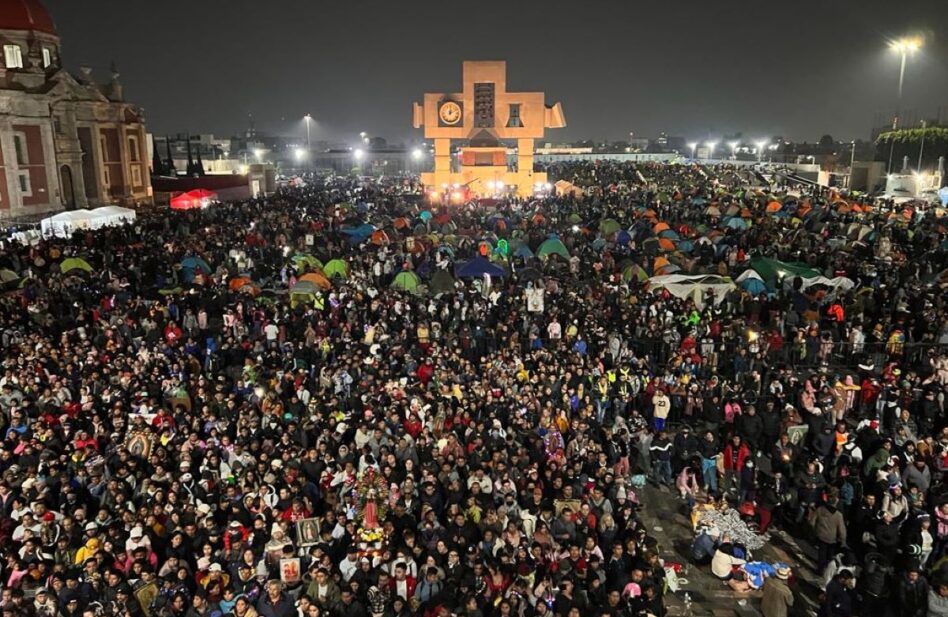 Casi 11 millones de peregrinos visitan a la Virgen de Guadalupe en 2 días