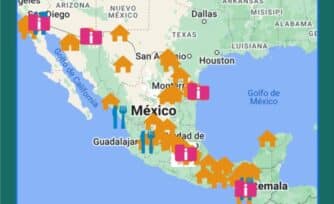 MAPA: Albergues de la Iglesia para atender a migrantes en México