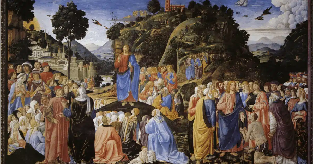 El discurso de Jesús en un llano, ¿tiene esto algún valor simbólico?