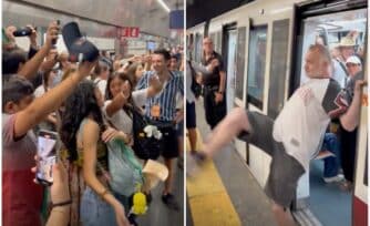 Del insulto al canto: la lección de paz que dieron unos jóvenes mexicanos en el metro de Roma