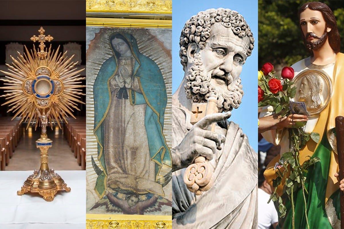 ¿Cuál es la diferencia entre latría, hiperdulía, protodulía y dulía?