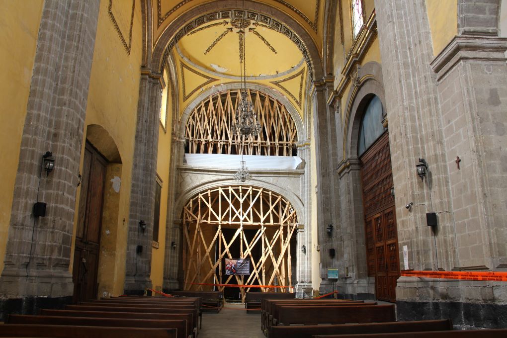 La Santa Veracruz cerrada en el sismo