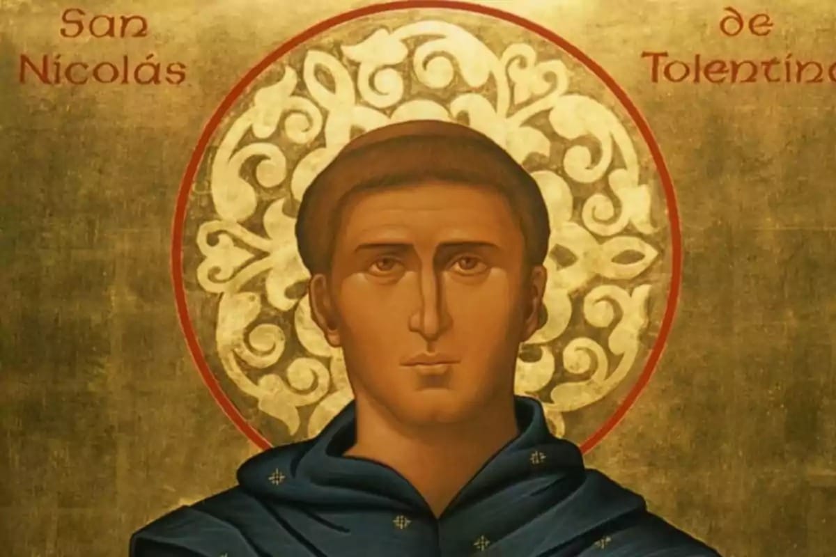 San Nicolás de Tolentino (1245-1305), sacerdote agustino conocido por su vida de oración, caridad y su intercesión por las almas del purgatorio. Foto: Especial