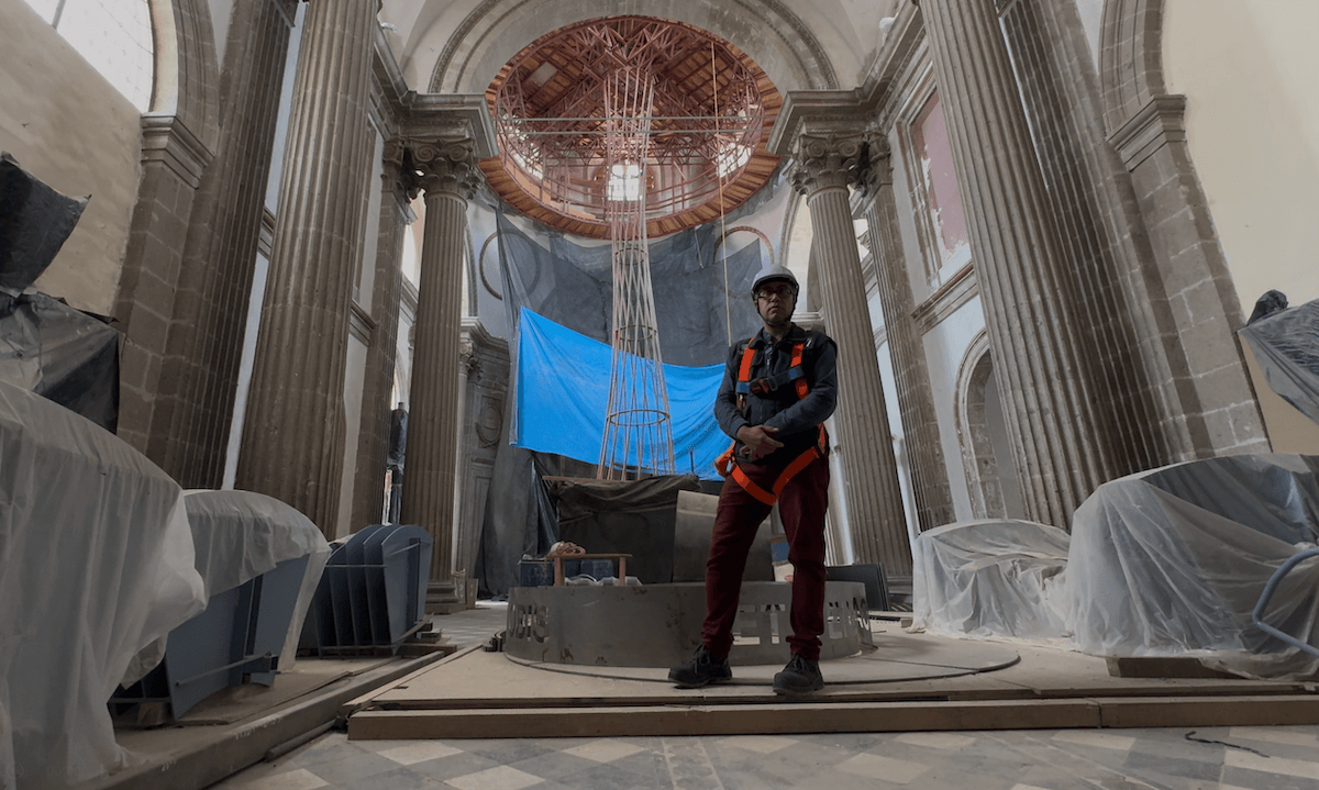 Interior de la Parroquia de Nuestra Señora de los Ángeles.