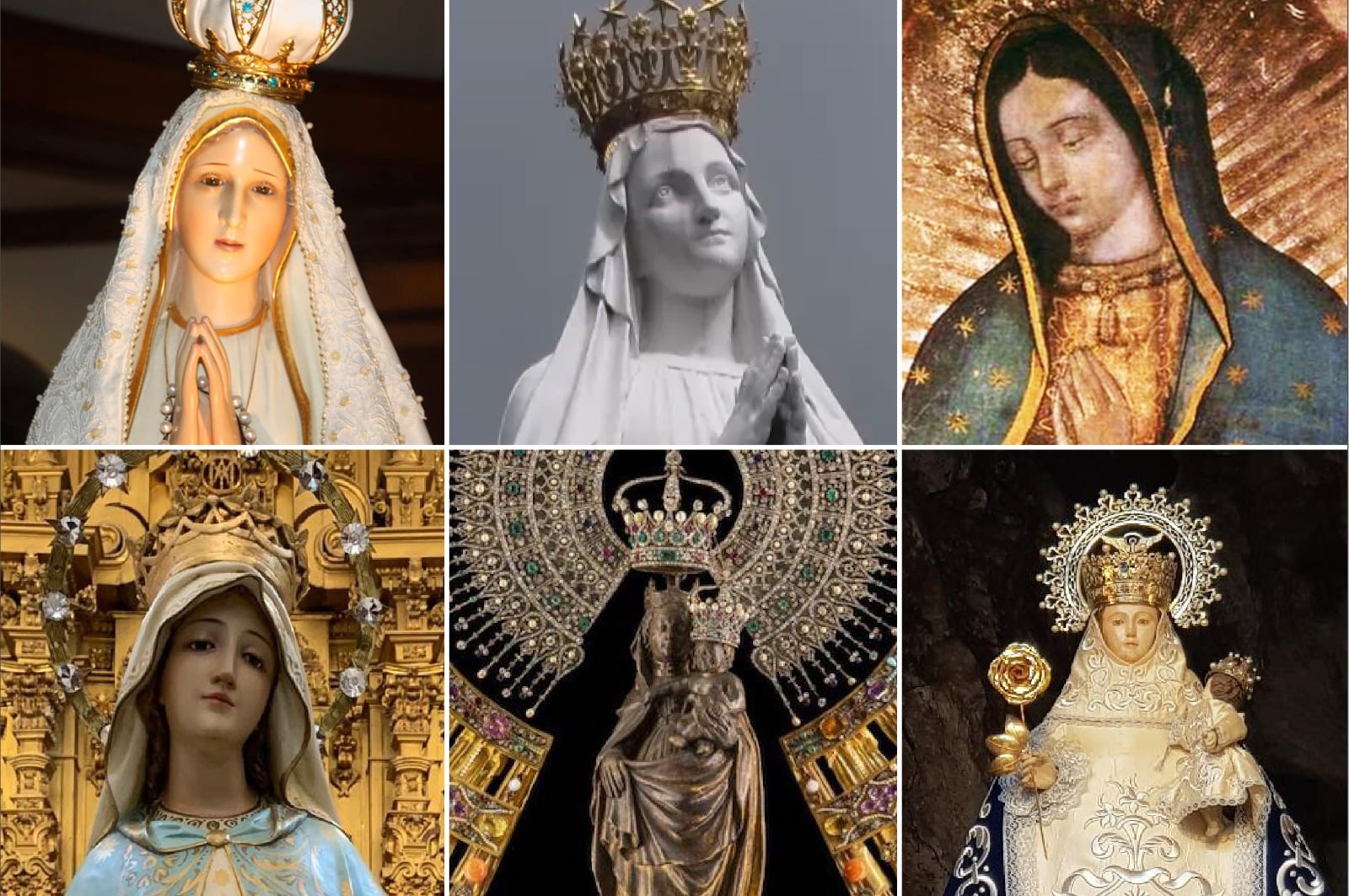 ¿Cuáles son y cuándo ocurrieron las apariciones de la Virgen María aprobadas por la Iglesia?