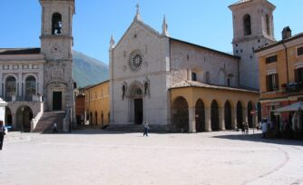Así quedó la Basílica de San Benito tras su reapertura en Nursia, Italia